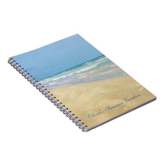 Mooie persoonlijke zomervakantieband foto notitieboek (Rechterzijde)