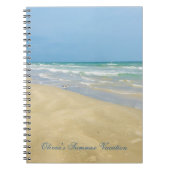 Mooie persoonlijke zomervakantieband foto notitieboek (Voorkant)