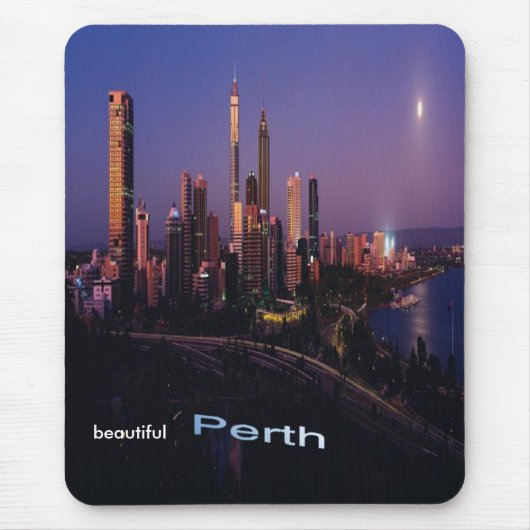 Mooie Perth, Australië, mousepad. Muismat (Voorkant)