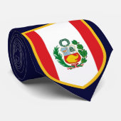 Mooie Peru-vlag Stropdas (Opgerold)