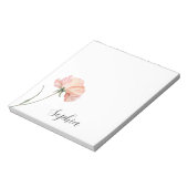 Mooie Perzik Bloem Notitieblok (Linkerzijde)