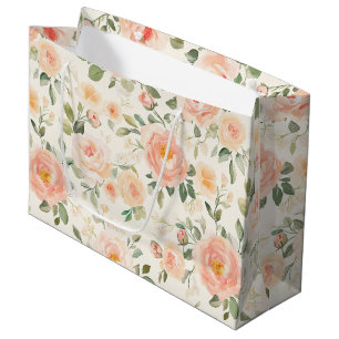 Mooie Perzik Bloemen Bruidsmeisjesfeest Groot Cadeauzakje