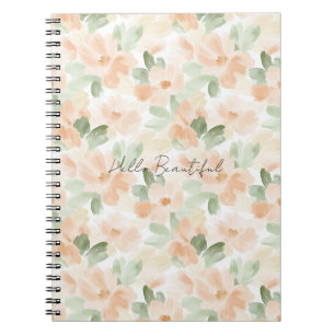 Mooie Perzik Bloemen Notitieboek