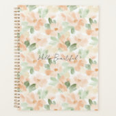 Mooie Perzik Bloemen Planner (Voorkant)