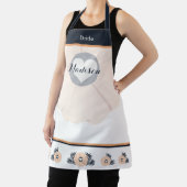 Mooie Perzik Blossom Botanische Schort voor Bruid (Insitu)