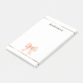 Mooie Perzik Boog Persoonlijk Post-it® Notes (Schuin)