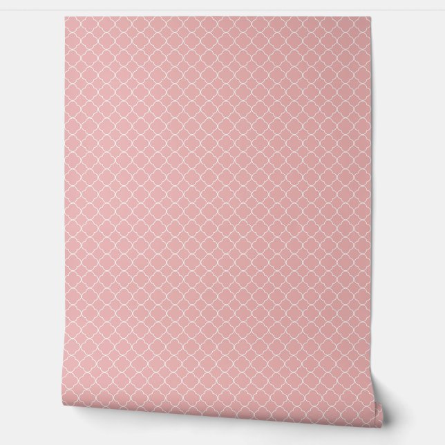 mooie perzik effen kleur /patroon behang (Afrollen)