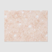 Mooie Perzik Nep Glitter Bruiloftsborrel Tissuepapier (Voorkant)