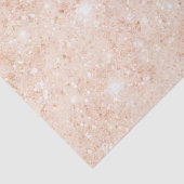 Mooie Perzik Nep Glitter Bruiloftsborrel Tissuepapier (Detail)