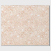 Mooie Perzik Nep Glitter Bruiloftsfeest Cadeaupapier (Vlak)