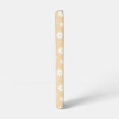 Mooie perzik pastel bloemige lammeren kruis christ samsung galaxy hoesje (Linkerkant)