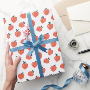 Mooie Perzik Patroon Cadeaupapier