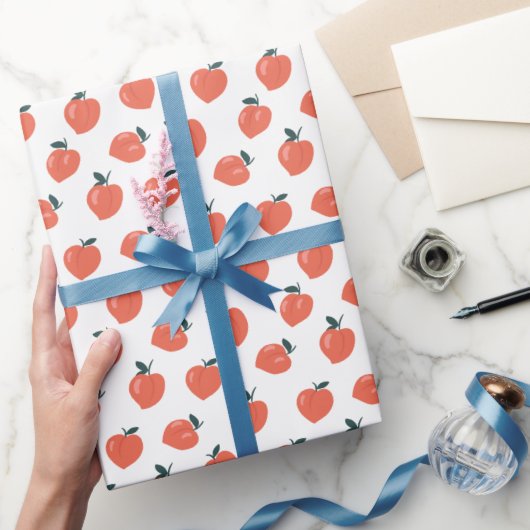 Mooie Perzik Patroon Cadeaupapier (Geschenken)