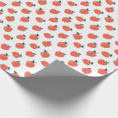 Mooie Perzik Patroon Cadeaupapier (Hoek)