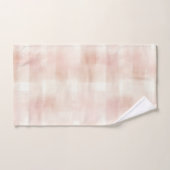 Mooie Perzik Roze Crème Plaid Bad Handdoek (Handdoek)