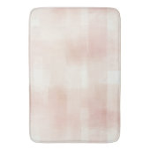 Mooie Perzik Roze Crème Plaid Badmat (Voorkant Verticaal)