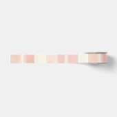 Mooie perzik roze crèmestrepen grosgrain lint (Voorkant)