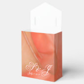 Mooie perzik stijlvol bedankdoosjes (Geopend)