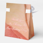 Mooie perzik stijlvol bedankdoosjes (Achterkant)