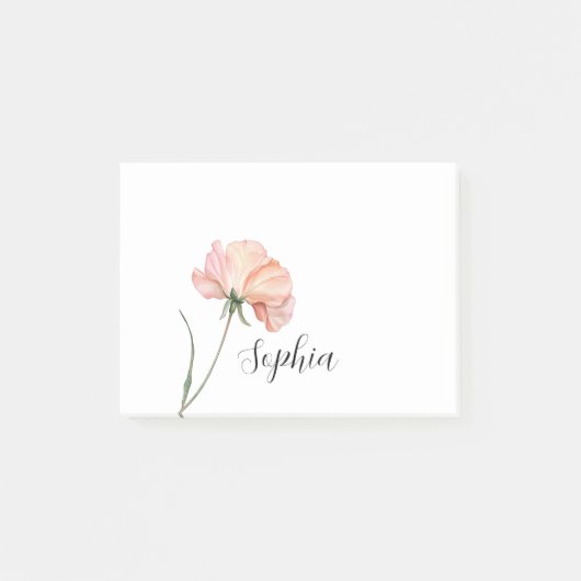 Mooie Perzikbloem Post-it® Notes (Voorkant)