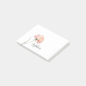 Mooie Perzikbloem Post-it® Notes (Schuin)