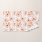 Mooie perzikbloemen bad handdoek (Handdoek)