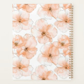 Mooie perzikbloemen planner (Achterkant)