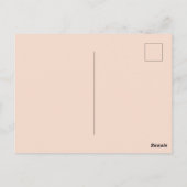 Mooie Perzikbloesems Briefkaart (Achterkant)
