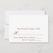 Mooie Perzikentuin RSVP Kaart (Achterkant)