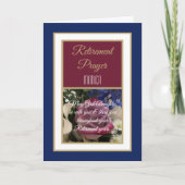 Mooie Pestkaart voor aangepaste pensionering Feestdagen Kaart (Voorkant)