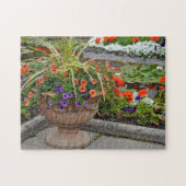 Mooie petunia planter legpuzzel (Horizontaal)
