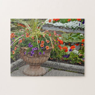 Mooie petunia planter legpuzzel