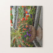 Mooie petunia planter legpuzzel (Verticaal)