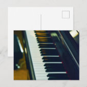 Mooie piano briefkaart (Voorkant / Achterkant)