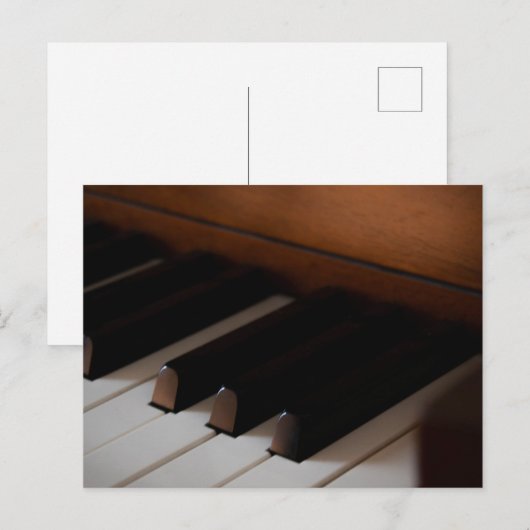 Mooie Piano Briefkaart (Voorkant / Achterkant)