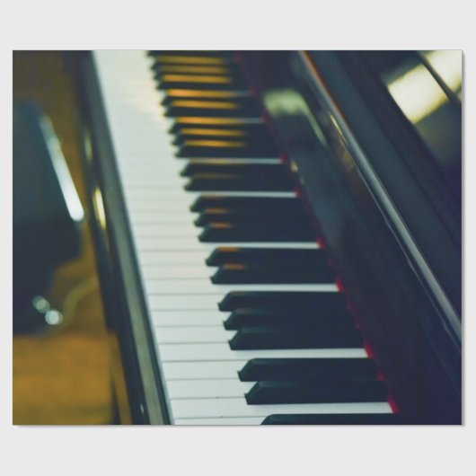 Mooie piano cadeaupapier (Vlak)