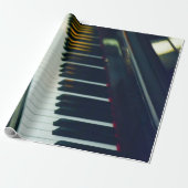 Mooie piano cadeaupapier (Uitgerold)