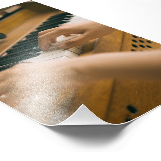 Mooie piano foto afdruk (Hoek)