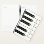 Mooie Piano Keys gepersonaliseerd 5.5x8.5 Planner (Display)