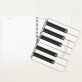 Mooie Piano Keys Gepersonaliseerd 8.5x11 Planner (Display)