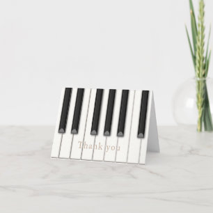 Mooie Piano Keys Gepersonaliseerde Muziek Notitiekaartje