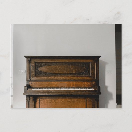 Mooie piano kunst briefkaart (Voorkant)