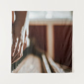 Mooie Piano Kunstwerk Wandkleed (Voorkant (horizontaal))