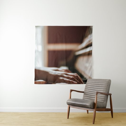 Mooie Piano Kunstwerk Wandkleed (In situ)