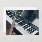 Mooie Piano Ontwerp Briefkaart (Voorkant / Achterkant)