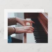 Mooie Piano Ontwerp Briefkaart (Voorkant / Achterkant)