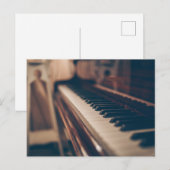 Mooie piano-ontwerp briefkaart (Voorkant / Achterkant)