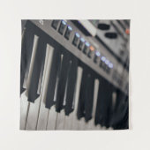 Mooie piano ontwerp wandkleed (Voorkant (horizontaal))