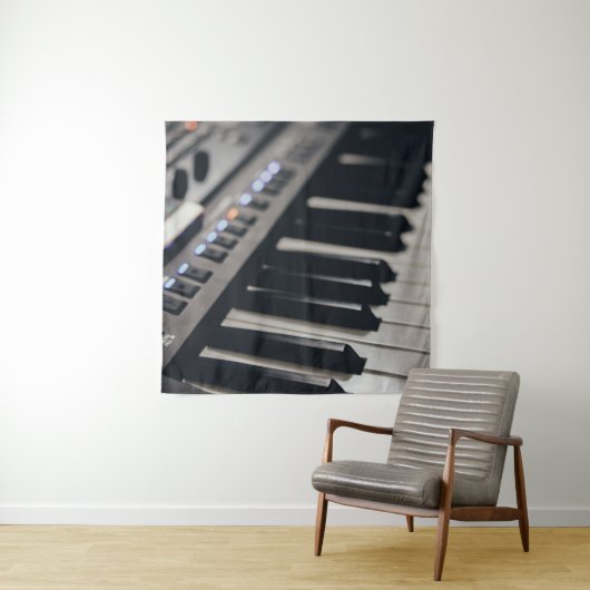 Mooie piano ontwerp wandkleed (In situ)