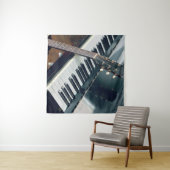 Mooie Piano Ontwerp Wandkleed (In Situ (horizontaal))